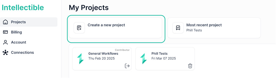 Creating A Project