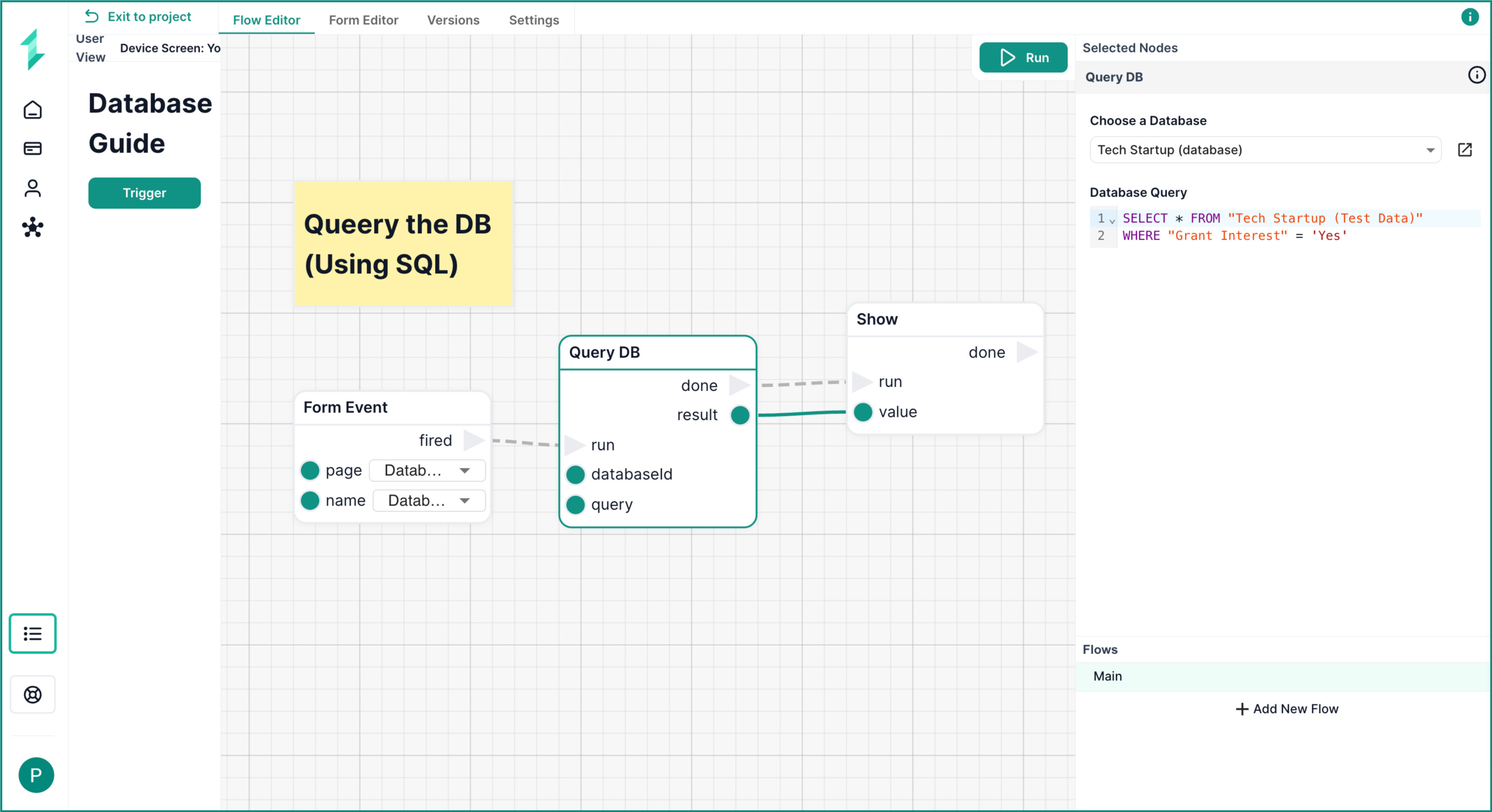 Query DB Node