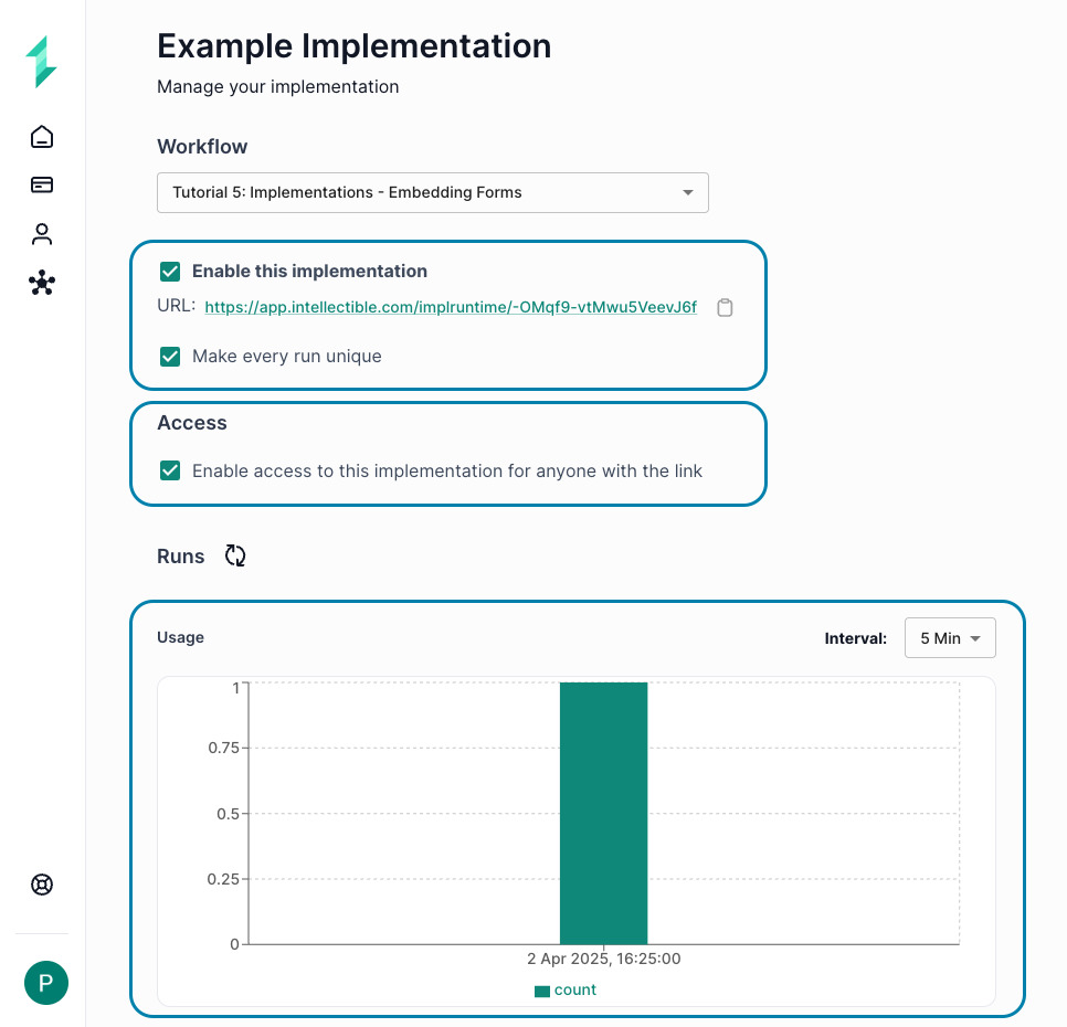 Implementation Settings