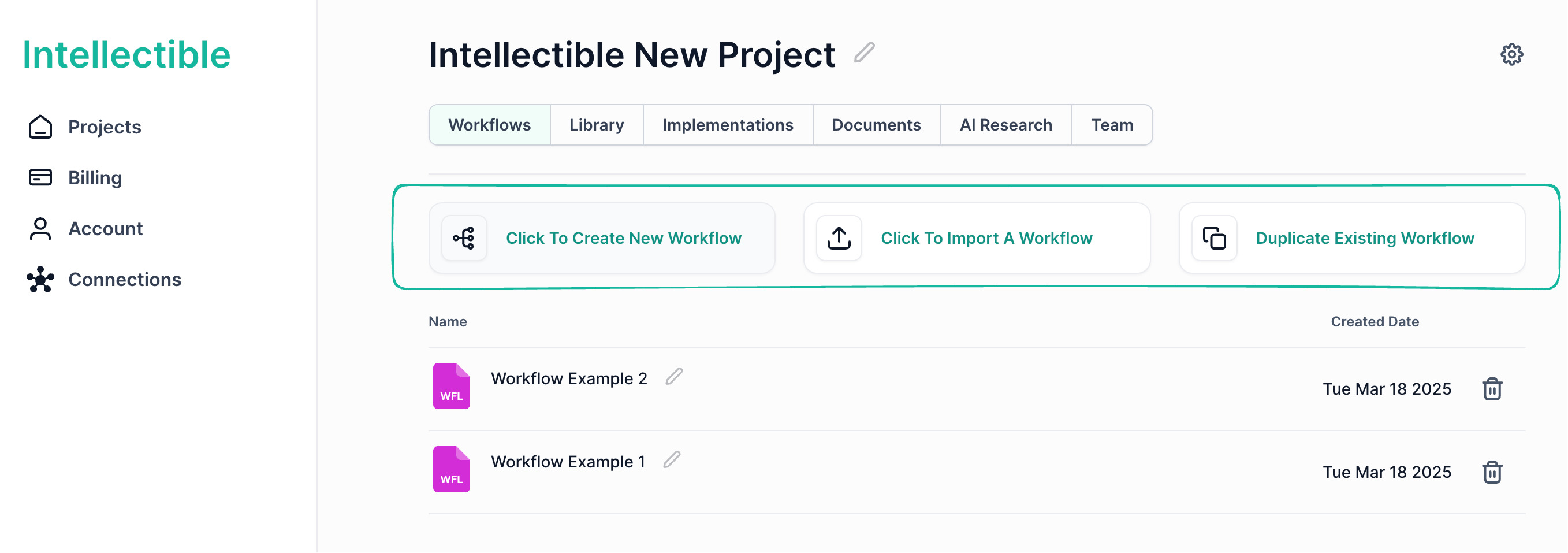 Workflow Creation