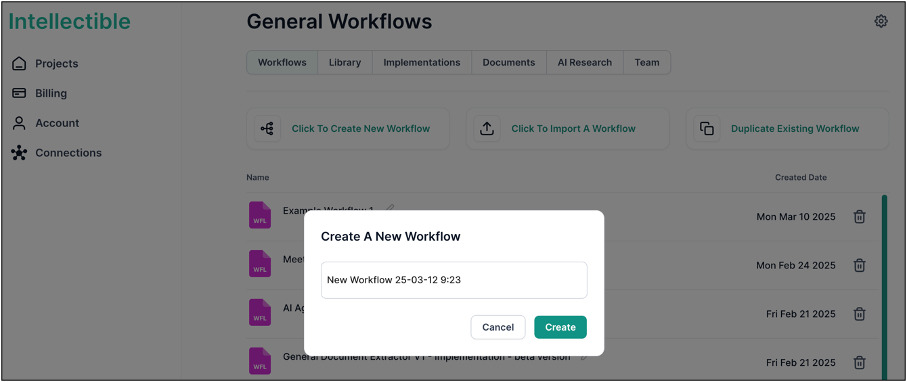 New Workflow